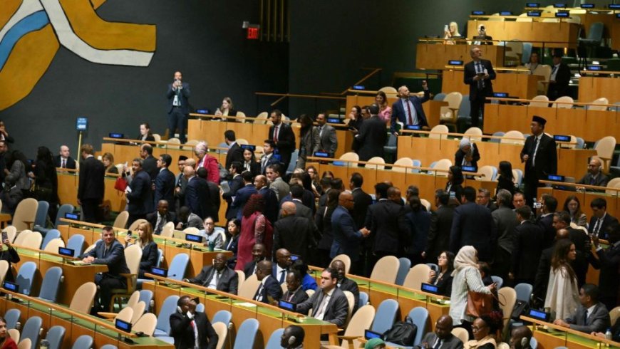 Dozens of UN envoys walk out during Netanyahu’s speech