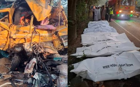 Death Toll in Natore Bus-Truck Collision Rises to 14