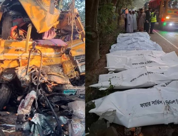 Death Toll in Natore Bus-Truck Collision Rises to 14